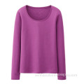 Hot Sale Plain Women Pink Long Sleeve T-Shirt